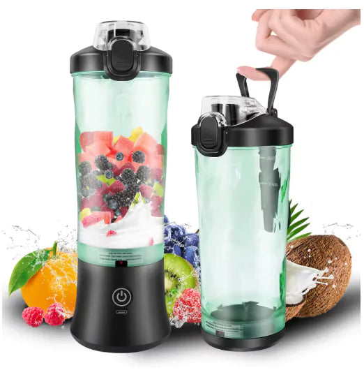 Portable Blender 600ML Electric Juicer Fruit Mixers 4000mAh USB Rechargeable Smoothie Mini Blender Personal Juicer Colorf